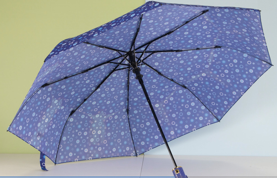 디지털 방식으로 인쇄를 가진 금속 갱구 3개의 겹 숙녀 우산