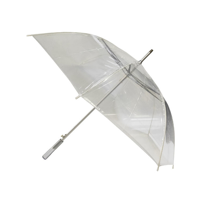 오토 오픈 풍선 방지 알루미늄 프레임 투명 비 우산 23 인치