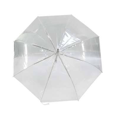 오토 오픈 풍선 방지 알루미늄 프레임 투명 비 우산 23 인치
