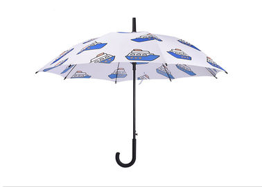 폴리에스테/견주 직물 여자 지팡이 우산, 비 지팡이 골프 우산