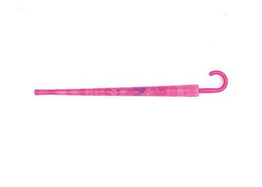 자동 소녀 아이 플라스틱 컵을 가진 분홍색 우산 8mm 금속 갱구 길이 70cm