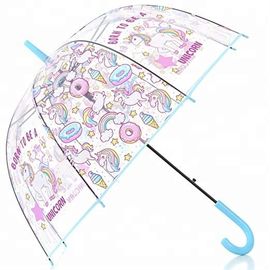 선물 돔 작풍 투명한 유니콘 우산, 명확한 플라스틱 거품 우산