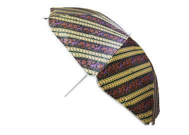 건장한 방수 휴대용 비치 파라솔, 옥외 안뜰 우산 공단 직물