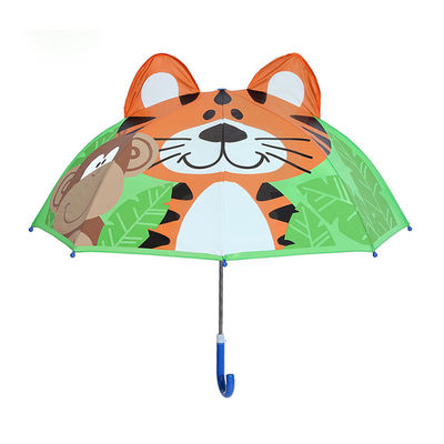 귀여운 동물 설명서 마감 BV는 소형 우산을 속입니다