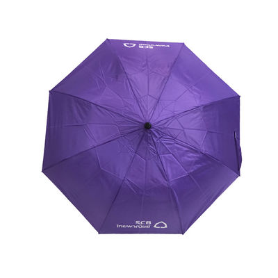 은 코팅된 지름 98 센티미터 수동 오픈 2개 폴드형 우산