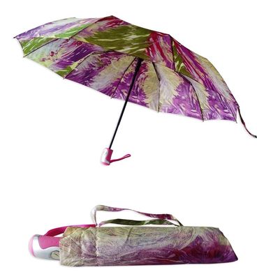 여성을 위한 파라솔 방수 / 방풍 2 접힌 형형색색의 우산