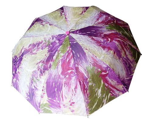 여성을 위한 파라솔 방수 / 방풍 2 접힌 형형색색의 우산