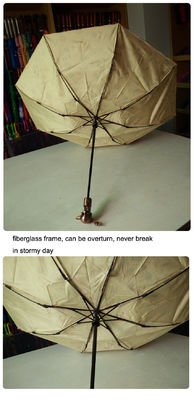 사람들을 위한 시니용 공 머리 핸들 폴드형 방풍 우산