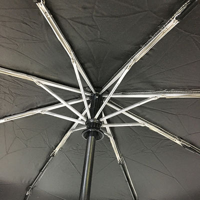 중국 포괄적 Uv 보호 작은 작은 주머니 흑색 피막 우산