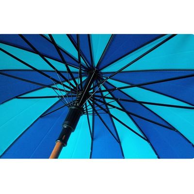 PAHS 자동 열린 나무 손잡이 큰 골프 우산 방풍