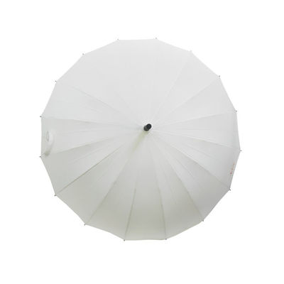 27 인치 16K 하얀 방풍 훅 핸들 파라솔