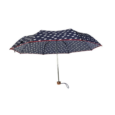설명서를 출력하는 실크 스크린은 패션 디자인과 3 배 우산을 폅니다