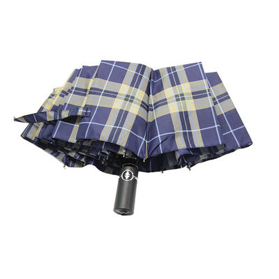 남자들을 위해 패턴 3 접식 우산 자동차 오픈-클로우즈를 확인하세요