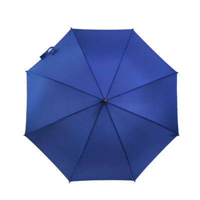 금속성 리브 승진 곧은 우산 23 인치당 8K 청색을 출력하는 곡선 핸들