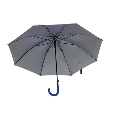 J 손잡이를 가진 주문 색깔 UV 코팅 명주 직물 우산