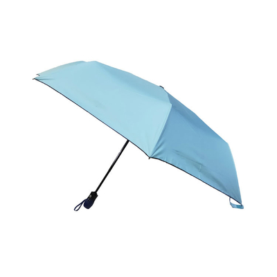 검은 색 코팅이있는 자동 열기 닫기 태양 차단 3 접는 우산