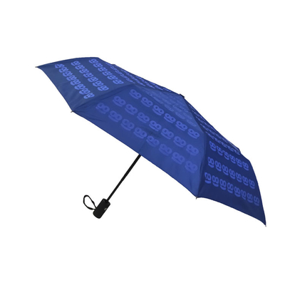 원색 인쇄를 가진 3개의 겹 자동 열려있는 가까운 방풍 태양 우산