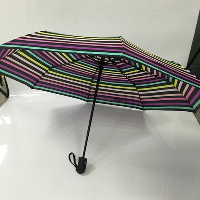 숙녀 자동 열기 닫기 명주 직물 소형 접는 우산