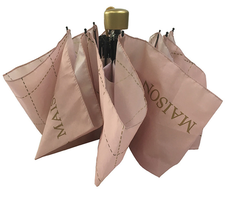 방풍 3개 주문 인쇄를 가진 명주 수동 열려있는 우산