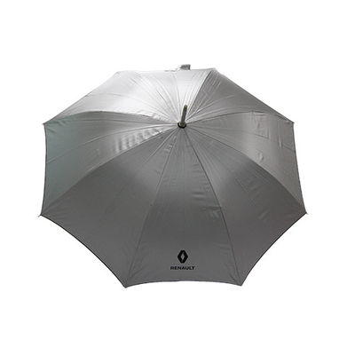 J 손잡이가있는 8mm 금속 샤프트 명주 UV 코팅 우산