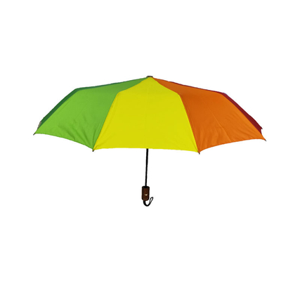여행을 위한 BSCI 무지개 색깔 폴리에스테 190T 조밀한 숙녀 접는 우산
