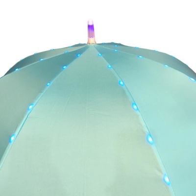 아이들을 위한 직경 80CM 명주 수동 열려있는 LED 가벼운 우산