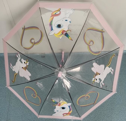 70cm 자동 오픈 돔 모양 POE 키즈 컴팩트 우산