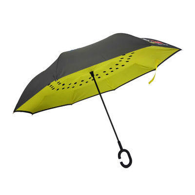 폴리에스터 190T C 후크 거꾸로 뒤집힌 우산