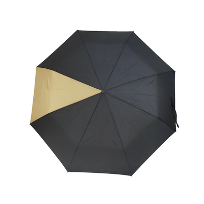 해골 손잡이가 있는 자동 개폐 3개의 접히는 명주 방풍 우산