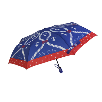 숙녀를 위한 주문 명주 자동 열려있는 방풍 3 접는 우산