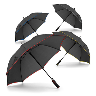 유효한 120cm 섬유유리 갱구 명주 자동 열려있는 골프 우산 OEM