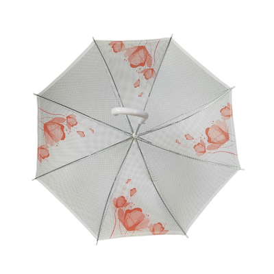 디지털 프린팅 여자들 방풍 곧은 우산