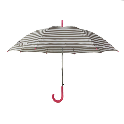 나무 손잡이와 방풍 23 &quot; 폴리에스테르 190T 곧은 우산
