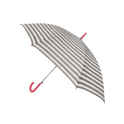 나무 손잡이와 방풍 23 &quot; 폴리에스테르 190T 곧은 우산