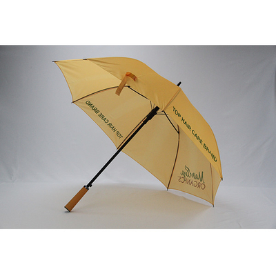 곧은 나무 손잡이와 승진 자동 골프 우산