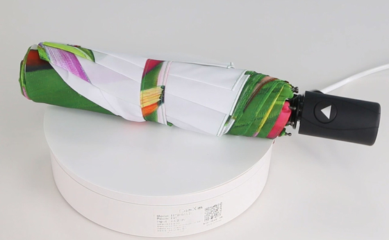 디지털 방식으로 인쇄를 가진 금속 갱구 3개의 겹 숙녀 우산