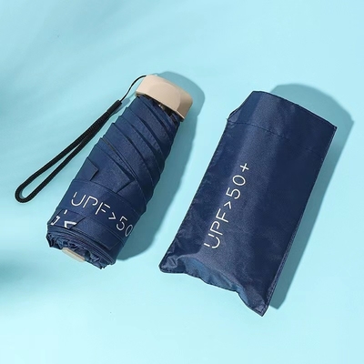 울트라 로우 라이트 휴대용 5 접이식 우산 선블록 UV 소형 포켓 우산