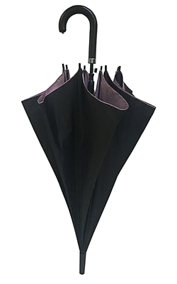 검은색 자외선 차단기 폰지 자동 개방 스틱 우산 지름 105cm