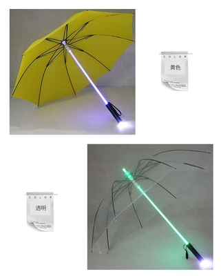 인스타그램의 인기 투명한 셰프트 LED 조명 창의적인 우산
