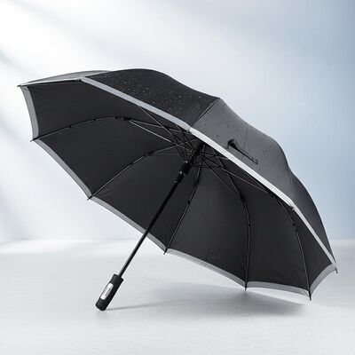 105cm 펼침 지름, 유리섬유 갈비, 반사 테두리 마감의 대형 자동 여행 우산