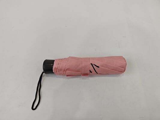 편안한 고무 코팅 손잡이와 가볍고 컴팩트한 디자인의 수동 개폐 여행 접이식 우산