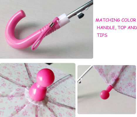 90mm 미만 개방 직경 어린이용 컴팩트 우산 (플라스틱 손잡이, 금속 프레임, 금속 샤프트 포함) 일상생활에 완벽