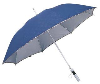 23 인치 똑바른 손잡이 알루미늄 우산 8는 UV 입히는을 가진 190t 견주를 늑골을 붙입니다