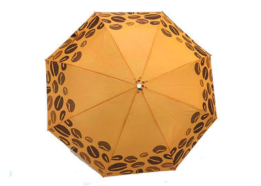 주황색 경량 접히는 알루미늄 우산 설명서 열려있는 마지막 21 인치