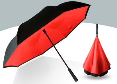 비 빛 날씨를 위해 다채로운 190T 견주 성인 반전에 의하여 거꾸로 하는 우산
