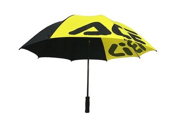 견주 까만 노란 선전용 골프 우산 반대로 UV 총계 길이 101cm