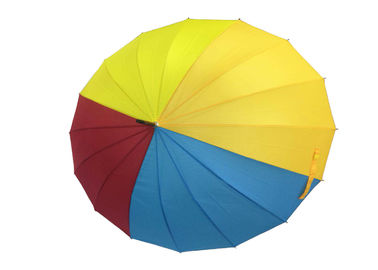 26 인치 16 늑골 나무로 되는 손잡이 우산 자동차 열려있는 설명서 마지막에 의하여 분류되는 색깔