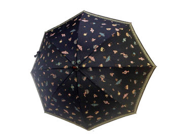 14mm 갱구 나무로 되는 손잡이 우산 8 패널 열전달 주문을 받아서 만들어진 디자인