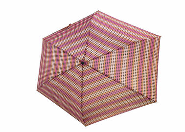 저항하는 분홍색 최고 소형 점 접이식 우산 휴대용 설명서 열려있는 바람