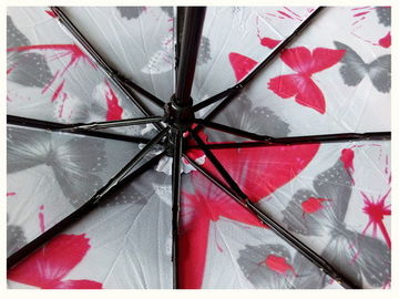 설명서 열려있는 주문 여행 우산 나비 꽃 인쇄 물 저항하는 닫집